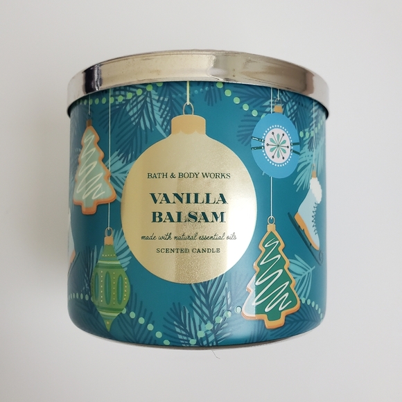 BATH & BODY WORKS 3-WICK SCENTED CANDLE VANILLA BALSAM 14.5 OZ - Picture 5 of 7